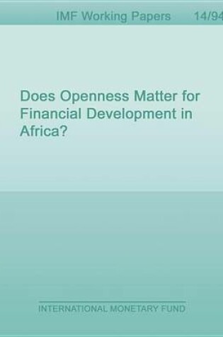 Cover of Does Openness Matter for Financial Development in Africa?