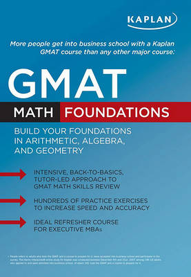 Cover of Kaplan GMAT Math Foundations