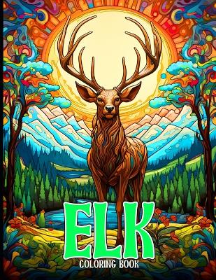 Book cover for Elk Coloring Book