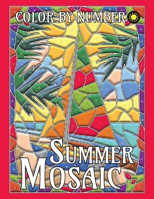 Book cover for Summer Mosaic Color By Number for Adults