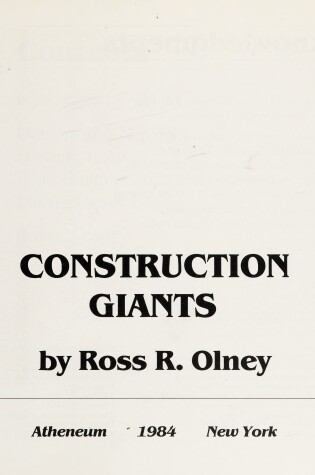 Cover of Construction Giants