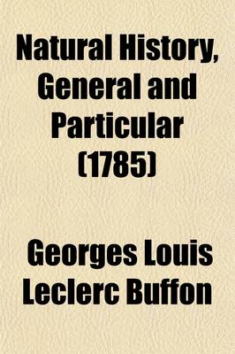 Book cover for Natural History, General and Particular (Volume 1)