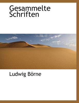 Book cover for Gesammelte Schriften