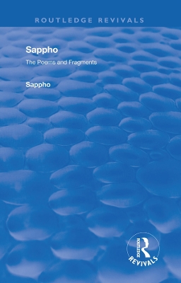 Book cover for Revival: Sappho - Poems and Fragments (1926)