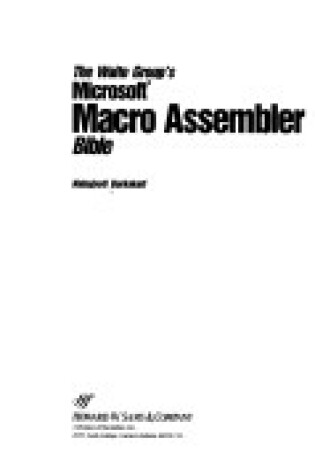 Cover of Microsoft Macro Assembly Bible