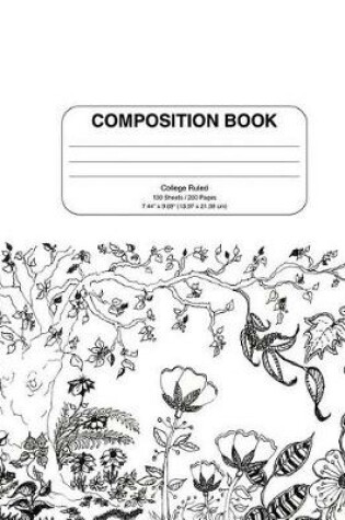 Cover of Composition Notebook Floral