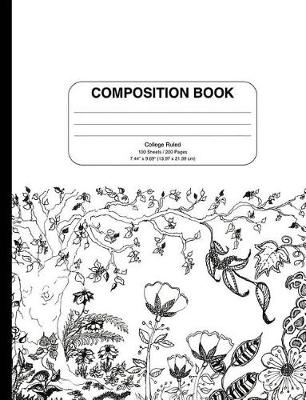 Book cover for Composition Notebook Floral