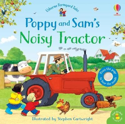 Book cover for Poppy and Sam's Noisy Tractor