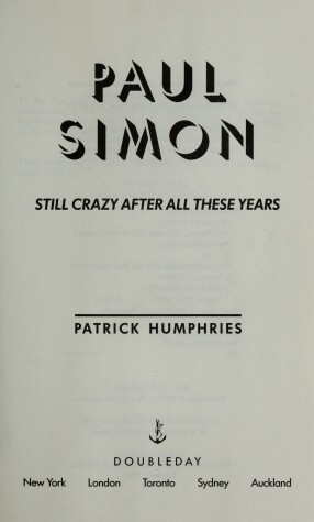 Book cover for Paul Simon