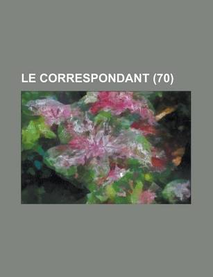 Book cover for Le Correspondant (70)