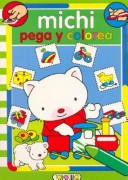 Book cover for Michi Pega y Colorea - 4 Modelos
