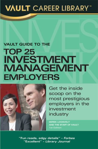 Book cover for Vault Guide to the Top 25 Investment Management Firms