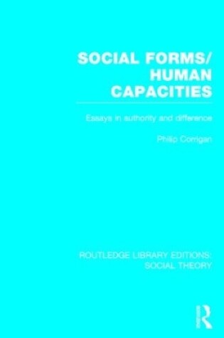 Cover of Social Forms/Human Capacities (RLE Social Theory)