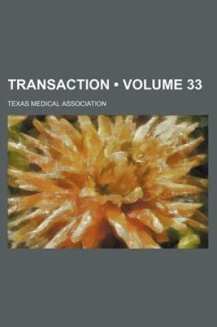 Cover of Transaction (Volume 33)