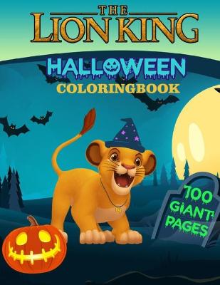 Book cover for The Lion King Halloween Coloring Book