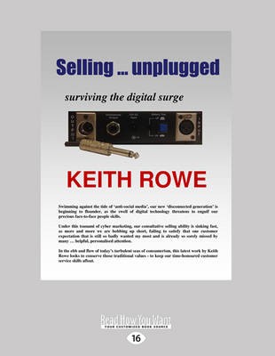 Book cover for Selling â€¦ unplugged