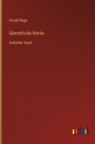 Cover of Sämmtliche Werke