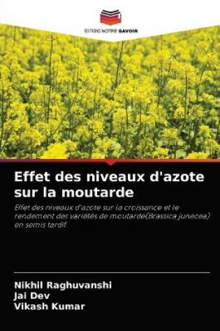 Cover of Effet des niveaux d'azote sur la moutarde