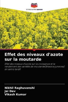 Book cover for Effet des niveaux d'azote sur la moutarde