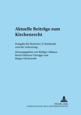 Book cover for Aktuelle Beitraege Zum Kirchenrecht