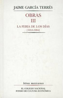 Cover of Obras, III. La Feria de Los Dias [1953-1994]