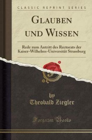 Cover of Glauben Und Wissen
