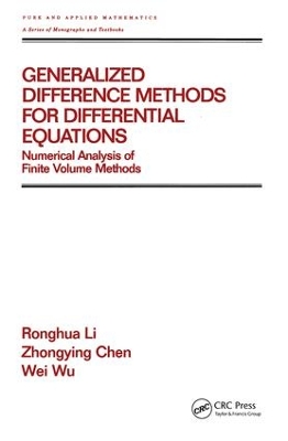 Book cover for Generalized Difference Methods for Differential Equations