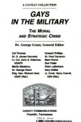 Cover of Gays in the Military