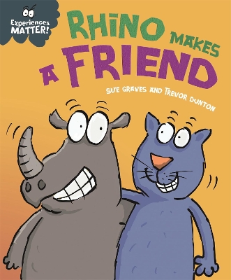 Book cover for Rhino Makes a Friend