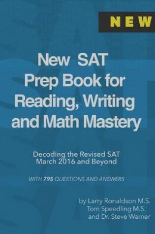 Cover of New SAT Prep Book for Reading, Writing and Math Mastery