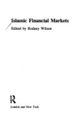 Cover of Islamic Financial Markets