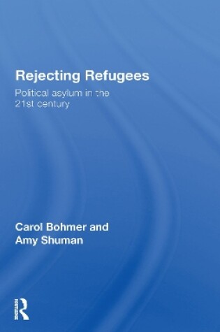 Cover of Rejecting Refugees