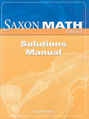 Book cover for Saxon Math, Course 3