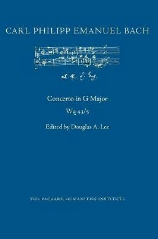 Cover of Concerto in G Major, Wq 43/5