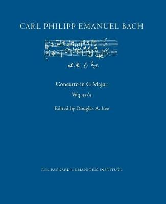 Book cover for Concerto in G Major, Wq 43/5