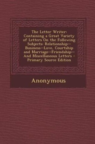 Cover of The Letter Writer