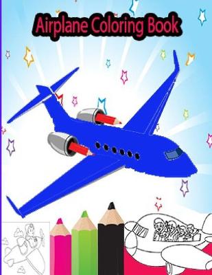 Book cover for Airplane Coloring Book