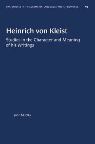 Cover of Heinrich Von Kleist
