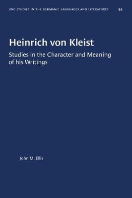 Book cover for Heinrich Von Kleist