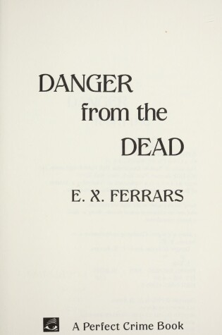 Cover of Danger from the Dead