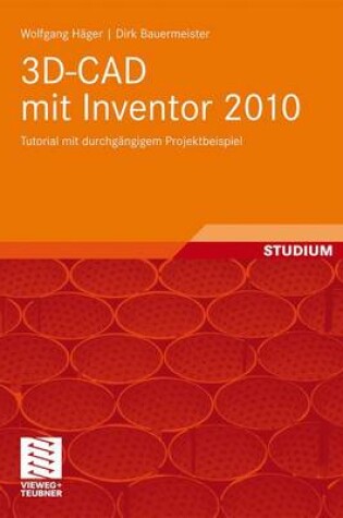 Cover of 3D-CAD Mit Inventor 2010