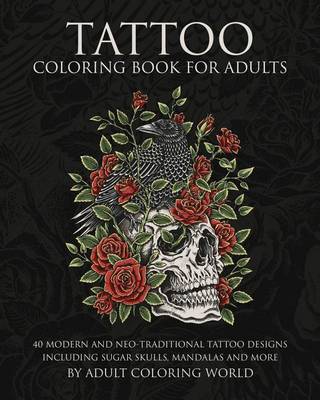 Cover of Tattoo Coloring Book for Adults