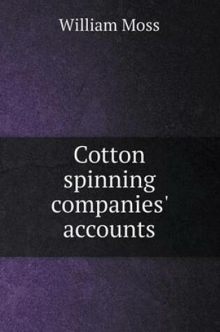 Cover of Cotton spinning companies' accounts