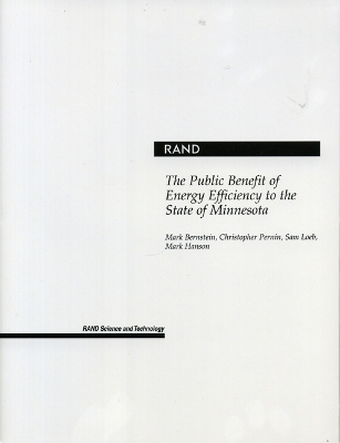 Book cover for The Public Benefit of Energy Efficiency for Minnesota