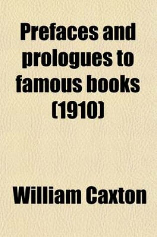 Cover of Prefaces and Prologues to Famous Books (Volume 39)