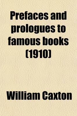 Book cover for Prefaces and Prologues to Famous Books (Volume 39)