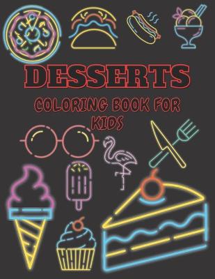 Book cover for Desserts coloring book for kids