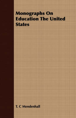 Book cover for Monographs On Education The United States