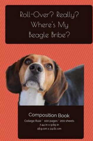 Cover of Funny Beagle Composition Notebook