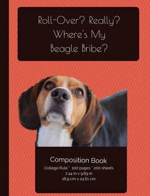 Book cover for Funny Beagle Composition Notebook